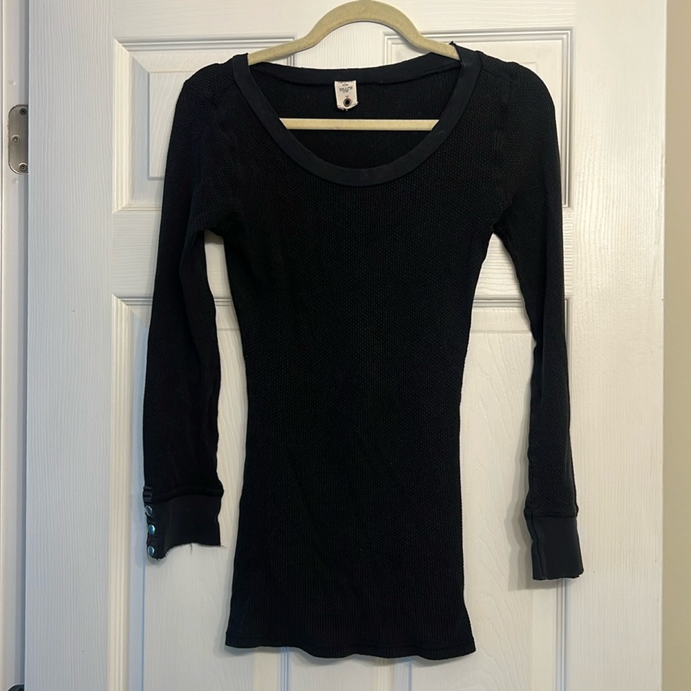 Free People Waffle Knit